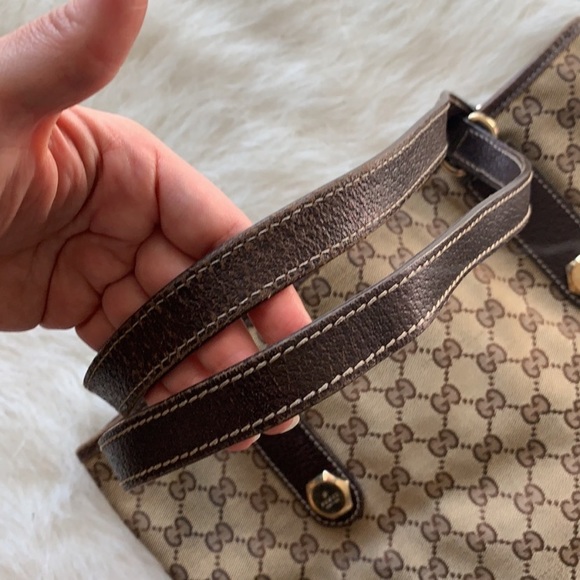 Vintage Gucci | brown monogram open top tote bag - Picture 6 of 16